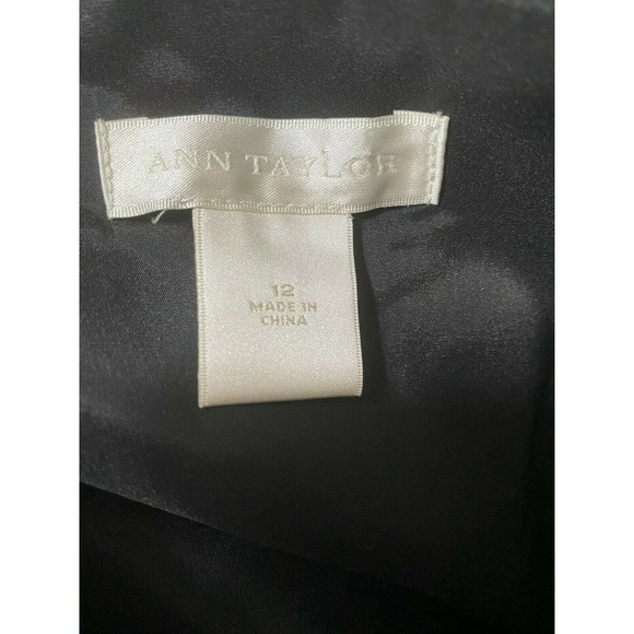 Strapless Cocktail Dress Size 12 Ann Taylor 100% Silk - Picture 10 of 11
